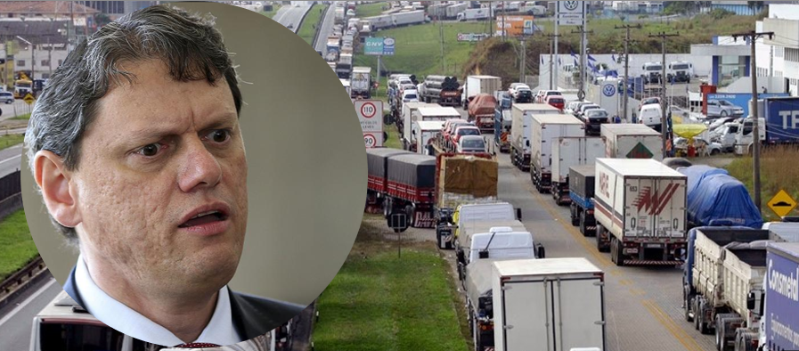 Áudio do ministro Tarcísio causa revolta nos caminhoneiros na véspera da greve
